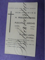 Priester Wijding Leuven -Dilsen 1939 Fr. Albert LANTIN Kruisheer - Devotion Images