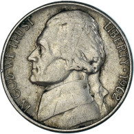 Monnaie, États-Unis, 5 Cents, 1962 - 1938-…: Jefferson