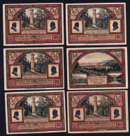 Ilmenau: 6x 50 Pfennig 1921 - Colecciones