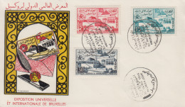 Enveloppe    FDC   1er  Jour    MAROC   Exposition   Universelle   De   BRUXELLES   1958 - 1958 – Bruxelles (Belgique)