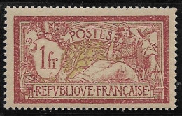 FRANCE N°121 "1frs Merson" - Lie De Vin Et Olive - Neuf** - Très Frais - Bon Centrage - SUP - - Unused Stamps