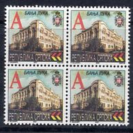 BOSNIAN SERB REPUBLIC 2001 Definitive Rate A Block Of 4 MNH / **.  Michel 219 - Bosnie-Herzegovine