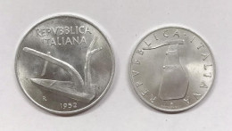 ITALIA REPUBBLICA 10 5 LIRE 1952 Q.FDC/fdc TOP PRICE E.1287 - 10 Liras