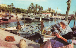 ESPAGNE - Mallorca - Palma - Réparer Les Filets Au Fisherman's Wharf - Colorisé  - Carte Postale - Mallorca