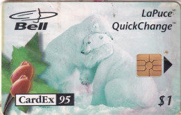 CANADA - Polar Bears, CardEx 95 Maastricht, Tirage 4000, 09/95, Mint - Canada