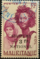 LP3972/410 - 1941 - COLONIES FRANÇAISES - MAURITANIE - " SECOURS NATIONAL " - N°122 Oblitéré - Usados