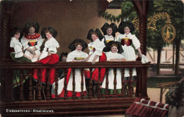 FRANCE - Alsaciennes - Costumes Alsaciens - Colorisé - Carte Postale Ancienne - Alsace