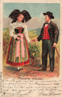 FRANCE - Trachten Imelsass - Costumes Traditionnels - Dos Non Divisé - Carte Postale Ancienne - Alsace