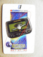 Ukraine Phonecard Chip Ukrtelecom Advertisement Euroinform Satellite Motorola Paging 2520 Units 90 Calls - Oekraïne