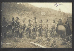 CPA Indochine Saïgon Asie Indochine Carte Photo RPPC Types Planté écrite - Vietnam