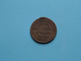 Souvenir Du Concours Régional De La Ville D'ALBI 20 Mai 1882 ( Zie / Voir / See > DETAIL > SCANS ) Rép. Française ! - Elongated Coins