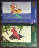 Seychelles 1971 Christmas Watermark Crown To Left Set MNH - Seychelles (...-1976)