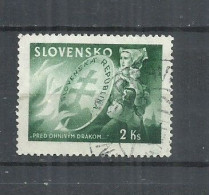 SLOVAKIA 1944 - SYMBOLIC OF NATIONAL PROTECTION -.USED  OBLITERE GESTEMPELT USADO - Gebruikt