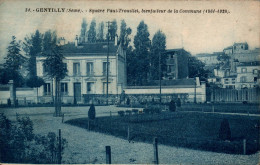 N°121003  -cpa Gentilly -square Paul Trouillet- - Gentilly