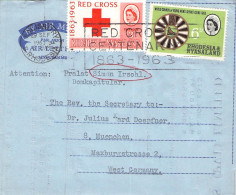 RHODESIA & NYASSALAND - AEROGRAMME 1963 - MÜNCHEN/DE / 710 - Rhodésie & Nyasaland (1954-1963)