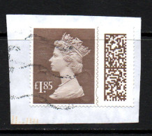 UK, GB, Great Britain, Used, Barcode, Queen Elizabeth 1,85 Gbp (2) - Brieven En Documenten