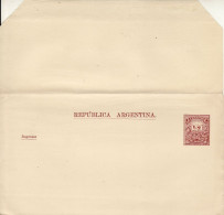 ARGENTINA 1882 WRAPPER UNUSED - Lettres & Documents