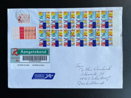 NETHERLANDS 2002 REGISTERED LETTER DENEKAMP TO SCHUTTORF 02-09-2002 NEDERLAND AANGETEKEND - Cartas & Documentos