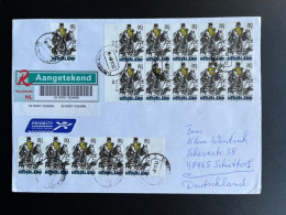 NETHERLANDS 2001 REGISTERED LETTER DENEKAMP TO SCHUTTORF 31-12-2001 NEDERLAND AANGETEKEND - Covers & Documents