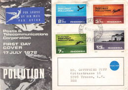 RHODESIA - FDC 1972 POLLUTION / 717 - Rodesia (1964-1980)