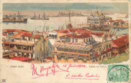 EGYPTE  PORT SAID Entrée Du Canal ( Litho 1900) - Port-Saïd