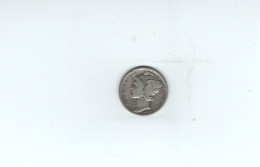 USA - Pièce 10 Cents Mercury Dime Argent 1927 TTB/VF  KM.140 - 1916-1945: Mercury (Mercure)