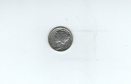 USA - Pièce 10 Cents Mercury Dime Argent 1936 TTB/VF  KM.140 - 1916-1945: Mercury (kwik)