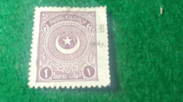 TÜRKİYE- 1922   AYYILDIZ     1 PİA    DAMGALI - Usati