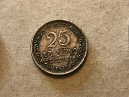 Münze Münzen Umlaufmünze Sri Lanka 25 Cents 1975 - Sri Lanka