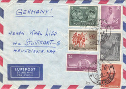 INDIA - AIRMAIL 1961 - STUTTGART/DE / 739 - Covers & Documents