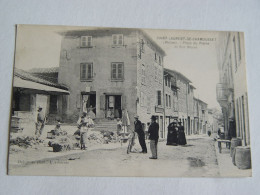 RHONE-SAINT LAURENT DE CHAMOUSSET-PLACE DU PLATRE ET RUE NEUVE-ANIMEE - Saint-Laurent-de-Chamousset