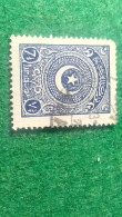 TÜRKİYE- 1922   AYYILDIZ     7.1/5  PİA    DAMGALI - Gebruikt