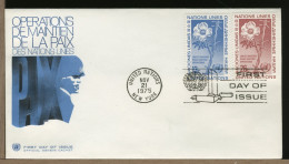 NAZIONI UNITE - ONU - UNITED NATIONS - FDC 1975 - MAITNIEN LA PAIX - FDC