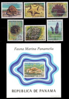 (005+29) Panama  Fauna / Marine Animals / Meerestiere  ** / Mnh  Michel 1267-72 + BL 111 - Panama