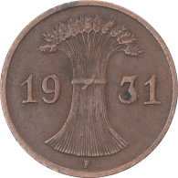 Monnaie, Allemagne, Reichspfennig, 1931 - 1 Rentenpfennig & 1 Reichspfennig