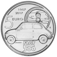 Italia - 5 Euro 2017 - 60° Fiat 500 - KM# 413 - Italie