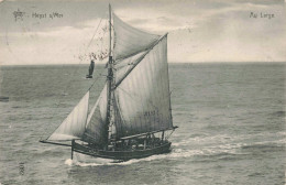 BELGIQUE - Heyst Sur Mer - Au Large - Voilier - Carte Postale Ancienne - Heist