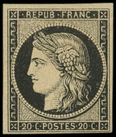 * EMISSION DE 1849 - 3    20c. Noir Sur Jaune, Forte Ch. Mais Frais Et TB - 1849-1850 Ceres