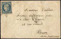 Let EMISSION DE 1849 - 4    25c. Bleu, Obl. ETOILE S. Env., Càd 3e PARIS 19/5/52, TB - 1849-1876: Periodo Classico