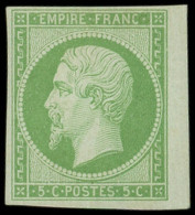 * EMPIRE NON DENTELE - 12    5c. Vert, Petit Bdf, TTB. C - 1853-1860 Napoléon III