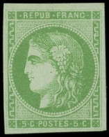 * EMISSION DE BORDEAUX - 42B   5c. Vert-jaune, R II, TB. C - 1870 Bordeaux Printing