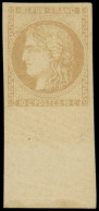 * EMISSION DE BORDEAUX - 43A  10c. Bistre, R I, Bdf, Ch. Légère, TTB. C - 1870 Emission De Bordeaux