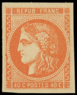 * EMISSION DE BORDEAUX - 48   40c. Orange, Très Frais, Ch. Légère, TTB - 1870 Bordeaux Printing