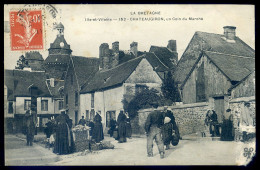 Cpa Du 35  Châteaugiron  -- Un Coin Du Marché   STEP4 - Châteaugiron