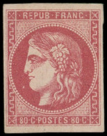 * EMISSION DE BORDEAUX - 49   80c. Rose, TB - 1870 Bordeaux Printing