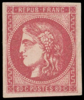 * EMISSION DE BORDEAUX - 49b  80c. Rose Vif, Frais Et TB - 1870 Emission De Bordeaux