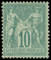 * TYPE SAGE - 65   10c. Vert, TB. Br - 1876-1878 Sage (Type I)