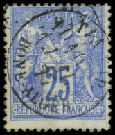 TYPE SAGE - 78   25c. Outremer, Obl. Càd BAT A VAP/BONE-ALGER, TB - 1876-1898 Sage (Type II)