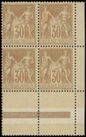 ** TYPE SAGE - 80   30c. Brun-jaune, BLOC De 4 Cdf, Fraîcheur Postale, TTB - 1876-1898 Sage (Type II)