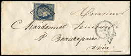 Let OBLITERATIONS PAR DEPARTEMENTS - 72/SEINE & OISE N°4a Obl. GRILLE S. Env., Cursive 72/LARDY, Dateur B 24/12/50, TB - 1849-1876: Classic Period